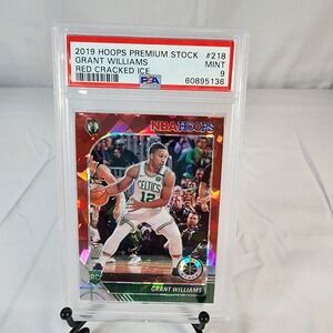 Grant Williamms #218 Panini Red Cracked Ice Boston Celtics PSA 9 Rookie NBA Hoop